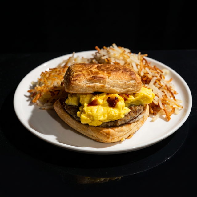 Croissant Breakfast Sandwich.